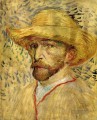 Selbst Porträt mit Strohhut Vincent van Gogh
